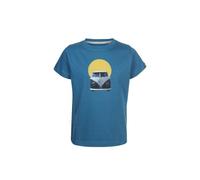 Elkline Kinder T-Shirt Sunrise mit VW Bulli Print blau 116/122