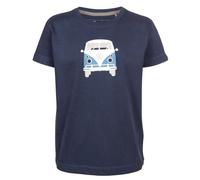 Elkline Kinder T-Shirt Teeins mit VW Bulli Print Dunkelblau 116/122