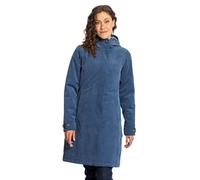 Elkline Wintermantel Glasgow Cord (winddicht, wasserdicht, warm) blau Damen, Größe 38