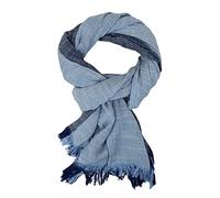 Ella Jonte Herrenschal in Leinen-Optik Baumwolle - Breiter leichter Ganzjahres-Schal mit Crinkle-Effekt - Weich & atmungsaktiv - Casual & Elegant