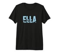 Ella Sea Waves - Personalisierter Name Ocean Beach Art Premium T-Shirt