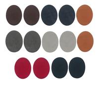 Ellbogen Patches 14 Stück Ovale Ellenbogen Flicken Bügelflicken Bügelset zum Aufbügeln 11 x 14cm Ellenbogen Patches Aufnäher für Kleidung