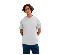 ellesse Herren T-Shirt - ACCIANO CLASSIC TEE, Kurzarm, Rundhals, Logo, Baumwolle, einfarbig Hellgrau M