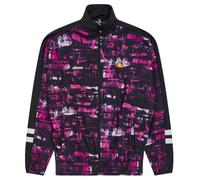 Ellesse - "Boulevard" Trainingsjacke für Damen, Weiter Stehkragen, Fleece (Schwarz/Pink) EU 38 / UK 10