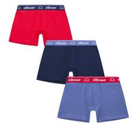 Ellesse - Boxershorts für Herren, Low Rise (3er-Pack) (Rot/Marine/Blau) L