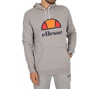 ellesse Mens Dahryl OH Hoody Kapuzen-Sweatshirt, Grey Marl, LGE