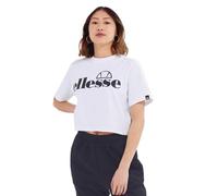 ellesse Damen Silo Cropped Verkürztes T-Shirt, weiß, 40