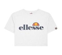 ellesse Damen T-Shirt ALBERTA - Crop-Top, Kurzarm, Crewneck, Rundhals, Logo-Print Weiß XL