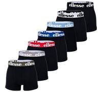 ellesse Herren Boxer Shorts, 7er Pack - Yema 7 Logo, Cotton Stretch, mehrfarbig, 2XL Schwarz/ Blau/ Rot/ Grau