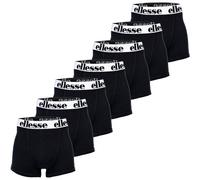 Boxershorts ELLESSE "Boxershort YEMA 7 Pack Boxer Shorts 7er Pack", Herren, Gr. S, schwarz (schwarz, weiß), Obermaterial: 95% Baumwolle CO. 5% Elasthan EL., Unterhosen (15143204-S) schwarz, weiß