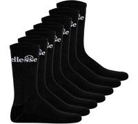 ELLESSE ellesse Unisex Sport-Socken, 7 Paar - Trego Sport Sock, Crew Socks, Tennis, Ripp-Bündchen, Logo (SDAA3101) 43-46,5 Schwarz