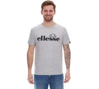 ellesse Fuenti T-Shirt Herren Baumwoll-Shirt mit Logo-Print Sport-Shirt SHP16469 Grau S