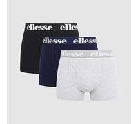Ellesse Hali 3P Boxer Herren Trunk Shorts Unterwäsche SHAY0614, Farbe:Black/Grey/Navy, Bekleidungsgröße:S