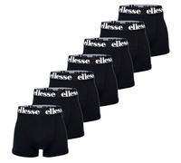 Ellesse Herren Boxer Shorts, 7er Pack - Yema Boxershorts, Logobund, Ohne Eingriff, Cotton Stretch, Schwarz S