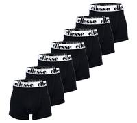 ellesse Herren Boxer Shorts, 7er Pack - Yema 7 Pack Boxer Shorts, Logo, Cotton Stretch Schwarz/Weiß M
