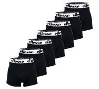 Boxershorts ELLESSE "Boxershort YEMA 7 Pack Boxer Shorts 7er Pack", Herren, Gr. S, schwarz (schwarz, weiß), Obermaterial: 95% Baumwolle CO. 5% Elasthan EL., Unterhosen (15143204-S) schwarz, weiß
