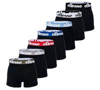 ellesse Herren Boxer Shorts, 7er Pack - Yema 7 Logo, Cotton Stretch, mehrfarbig, L Schwarz/ Blau/ Rot/ Grau