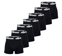 Ellesse Herren Boxer Shorts, 7er Pack - Yema Boxershorts, Logobund, Ohne Eingriff, Cotton Stretch, Schwarz S