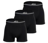 ELLESSE ellesse Herren Boxershorts, 3er Pack - AMBRIA, Trunks, Logobund, einfarbig (SHB22844) M Schwarz (Mono)
