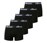 ellesse Herren Boxershorts, 5er Pack - NURRA, Trunks, Logobund, einfarbig Schwarz / 2XL XXL Schwarz
