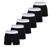 Boxershorts ELLESSE "Boxershort AMBRIA Trunks 6P 6er Pack", Herren, Gr. M, schwarz, Obermaterial: 95% Polyester PES. 5% Elasthan EL., Unterhosen (23966110-M) schwarz