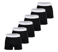 Boxershorts ELLESSE "Boxershort AMBRIA Trunks 6P 6er Pack", Herren, Gr. M, schwarz, Obermaterial: 95% Polyester PES. 5% Elasthan EL., Unterhosen (23966110-M) schwarz