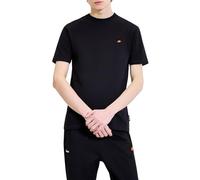 ellesse Herren T-Shirt - CASSICA, Kurzarm, Rundhals, Logo, Baumwolle, einfarbig Schwarz L