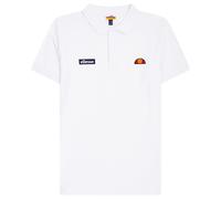 ellesse Herren Polo-Shirt MONTURA - Pique, Kurzarm, Flachstrick-Kragen, Logo Weiß S