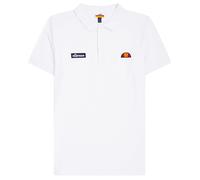 ellesse Herren Polo-Shirt MONTURA - Pique, Kurzarm, Flachstrick-Kragen, Logo Weiß / S S Weiß
