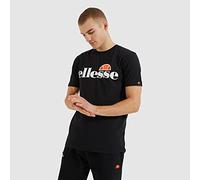 Ellesse Herren T-Shirt SL PRADO TEE – Kurzarm, Rundhals, 100% Baumwolle – Schwarz S