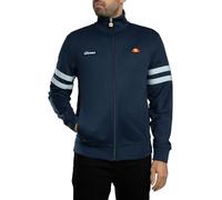 Trainingsjacke ELLESSE "ROMA TRACK JACKET", Herren, Gr. L, navy, light b, Jersey, Obermaterial: 50% Baumwolle, 50% Polyester, kontrastfarbene Details, unifarben, hüftlang, Rippbündchen, Jacken Trainin