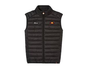 ellesse Herren Stepp-Weste BARDY - Gilet, ärmellos, Stehkragen, Reißverschluss Schwarz M