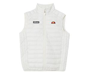 ellesse Herren Stepp-Weste BARDY - Gilet, ärmellos, Stehkragen, Reißverschluss Weiß S