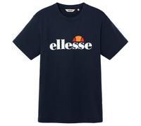 ellesse Herren T-Shirt - PRADO 2, Kurzarm, Rundhals, Logo-Print, Baumwolle, einfarbig Dunkelblau XL