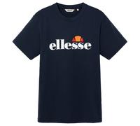 ellesse Herren T-Shirt - PRADO 2, Kurzarm, Rundhals, Logo-Print, Baumwolle, einfarbig Dunkelblau XL