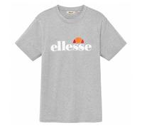 ellesse Herren T-Shirt - PRADO 2, Kurzarm, Rundhals, Logo-Print, Baumwolle, einfarbig Hellgrau / M M Grau