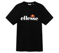 ellesse Herren T-Shirt - PRADO 2, Kurzarm, Rundhals, Logo-Print, Baumwolle, einfarbig Schwarz 2XL