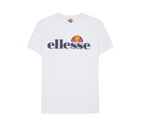 ellesse Herren T-Shirt SL PRADO TEE - Kurzarm, Crewneck, Rundhals, Logo-Print Weiß / M M Weiß