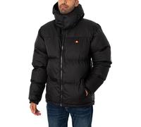 ellesse Herren Winterjacke - Dappiani, wattiert, Kapuze, Zipper, Logo, uni Schwarz S