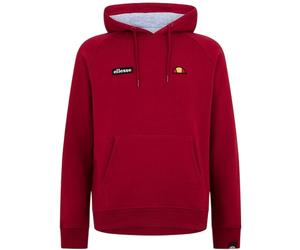 Ellesse - Kapuzenpullover für Herren, bestickt, Raglanärmel (Burgunderrot) S