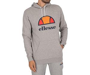 ellesse Mens Dahryl OH Hoody Kapuzen-Sweatshirt, Grey Marl, 2XL
