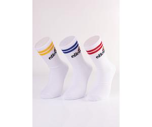 Ellesse - Pullo Pack Of 3 White - Socken - Weiß - XL/XXL - 67% Baumwolle, 27% Polyester, 3% Polyamide, 3% Elastane Weiß XL/XXL