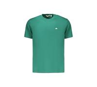 Ellesse Small Logo M - T-Shirt für Herren aus 100% Baumwolle - kleine Logo-Stickerei im Kontrast auf dem Herzen - Rib Kragen - Tennis Style, Regenwald, XL