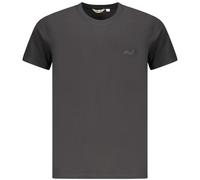 Ellesse Small Logo - T-Shirt für Herren, 100 % Baumwolle, inspiriert vom Tennis - gestickte Grafik - Kragen aus Rib - Reg Passform, Schwarz , XL
