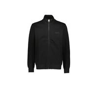 Ellesse Tracktop Leonardo Full Zip für Herren, 100% Baumwolle, gesticktes Logo Ton in Ton, Reg-Passform, Casual Urban, Schwarz , XXL