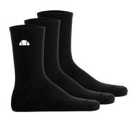 ellesse Unisex Socken, 3er Pack - ALACRE, Crew Socken, Logo, einfarbig Schwarz / 41-46 41-46 Schwarz