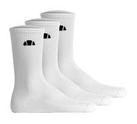 ellesse Unisex Socken, 3er Pack - ALACRE, Crew Socken, Logo, einfarbig Weiß / 37-42,5 37-42.5 Weiß