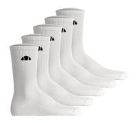 ellesse Unisex Socken, 5er Pack - ALACRE, Crew Socken, Logo, einfarbig Weiß / 37-42,5 37-42.5 Weiß