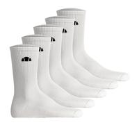 ellesse Unisex Socken, 5er Pack - ALACRE, Crew Socken, Logo, einfarbig Weiß 41-46