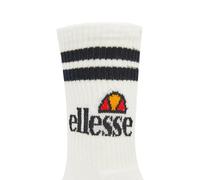 ellesse Unisex Sportsocken PULLO im Pack - Tennissocken, Vorteilspack, Crew Socken, Logo Weiß EU 43-46,5 3er Pack (1x3P)